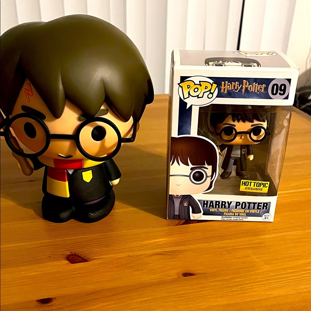 Funko Harry Potter Figure with Red and Yellow Scarf